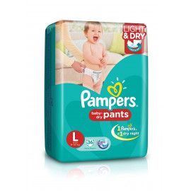 PAMPERS DIAPERS EASY UP PANT(L 2PAD